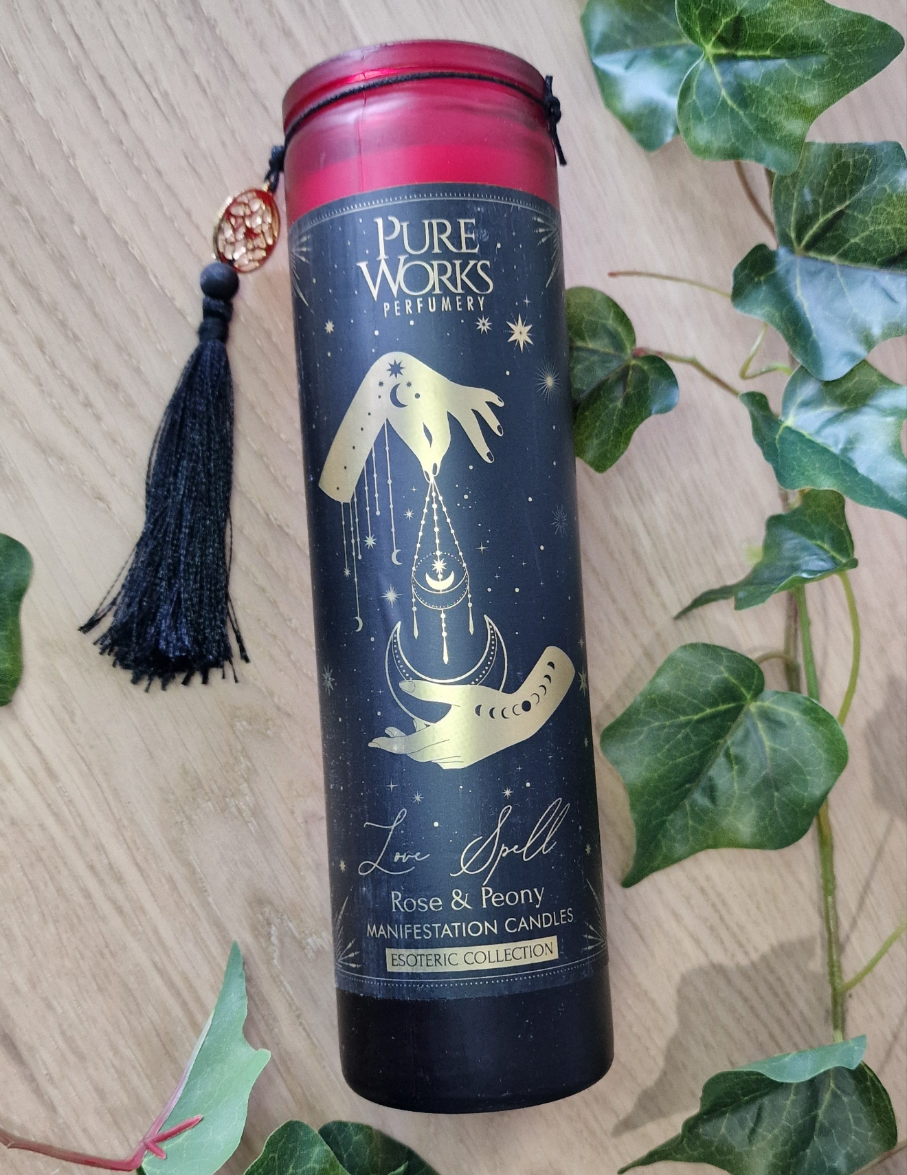 Love Spell,, (Rose&Peony) Manifestatiekaars