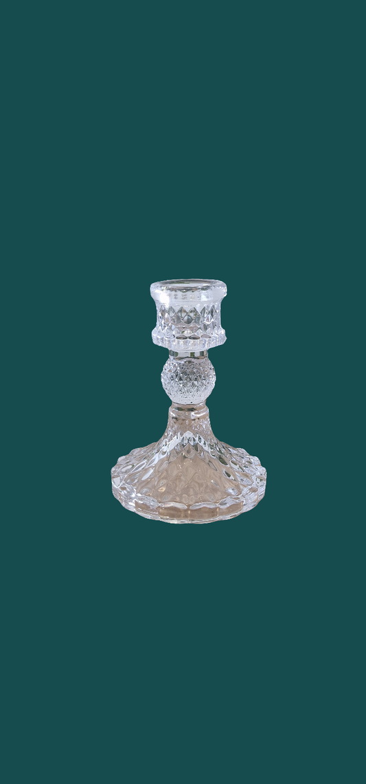 Glazen kaarsenhouder S