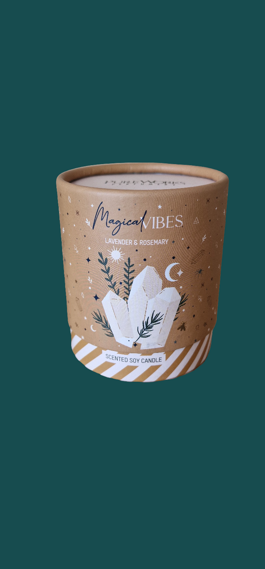 Magical Vibes Scented Soy Candle,, Lavender & Rosemary