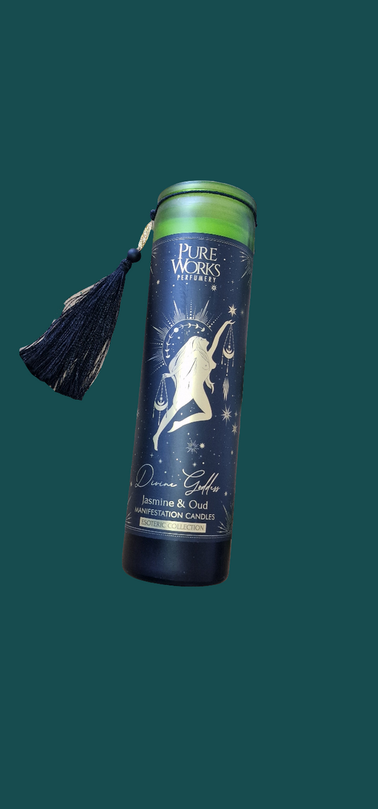 Devine Goddess,, (Jasmine&Oud) Manifestatiekaars