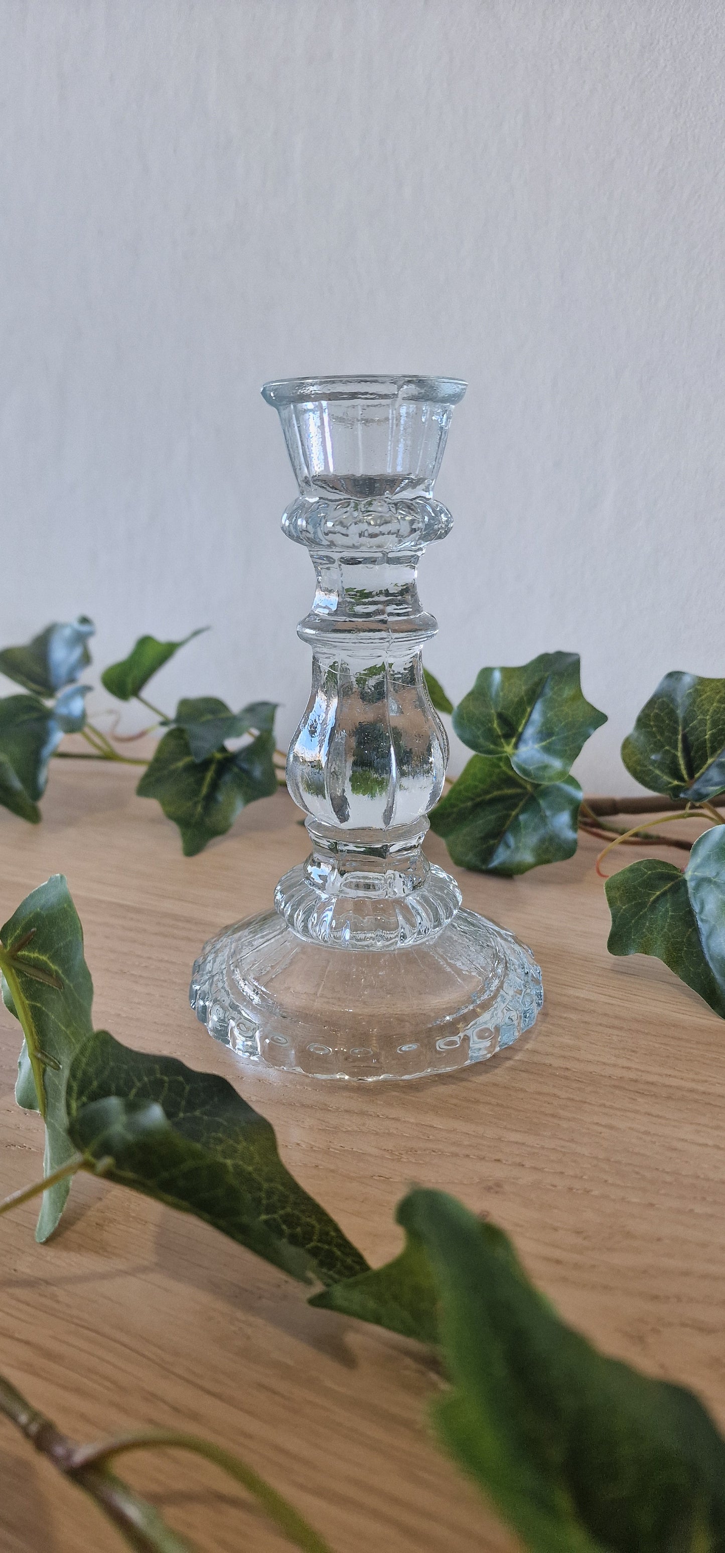 Glazen kaarsenhouder M