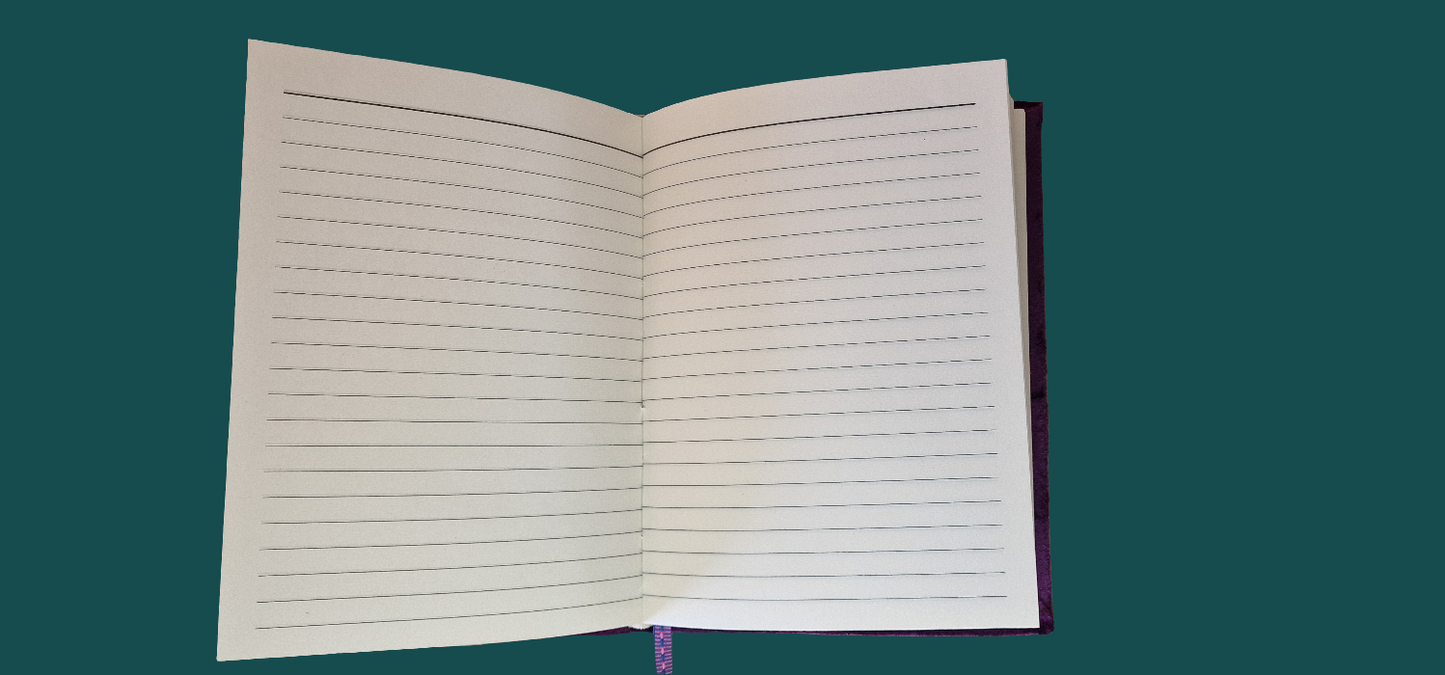 Fluweel Notitieboek Mint Maanfasen