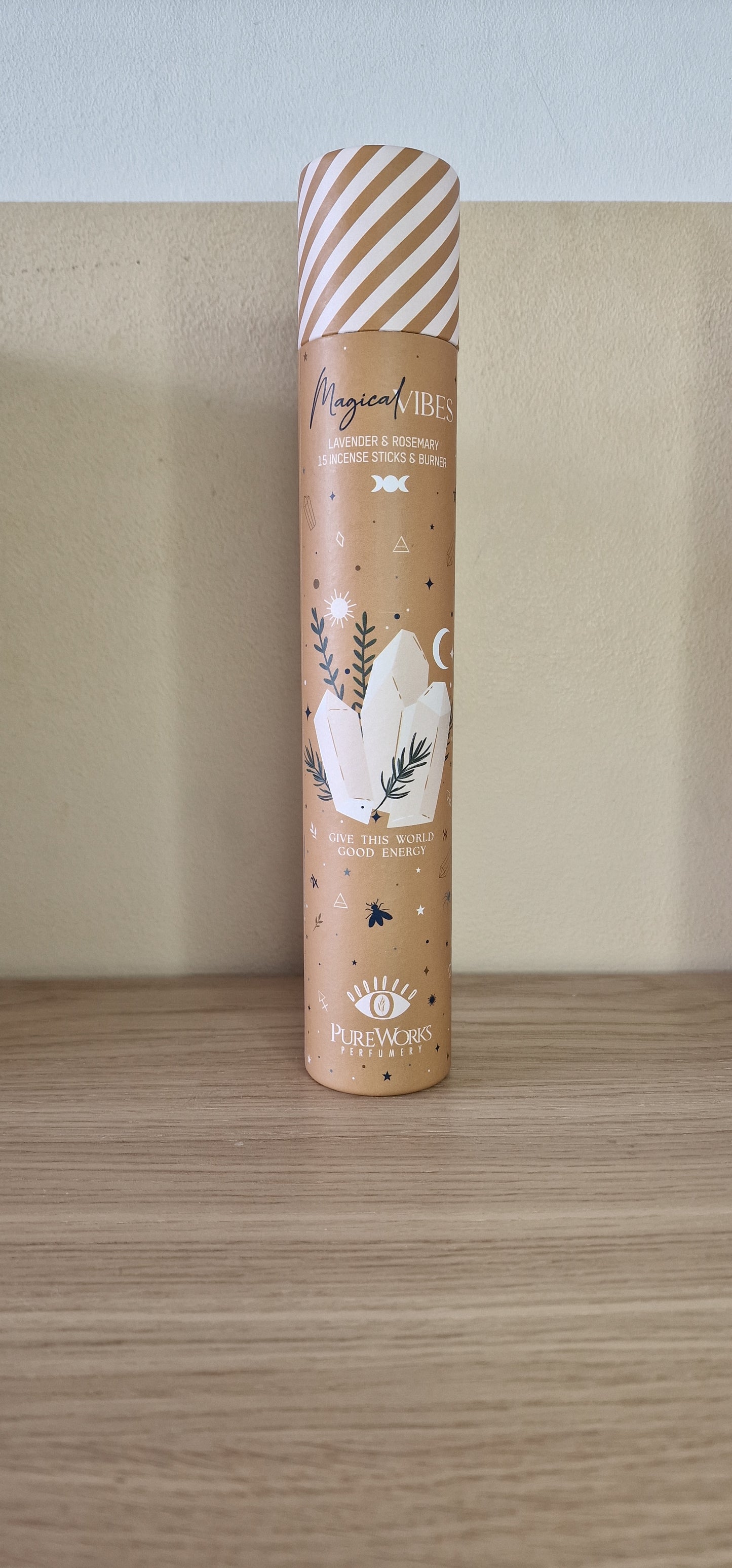 Magical Vibes ☆ Lavender & Rosemary Incense,, With Wooden Incense holder